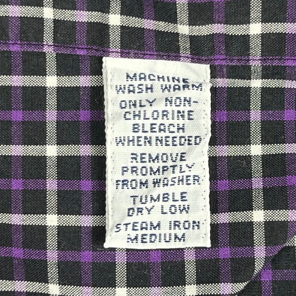 Polo Ralph Lauren EUC Button Down Men's XL Purple Plaid Classic Fit Cotton - Picture 5 of 9